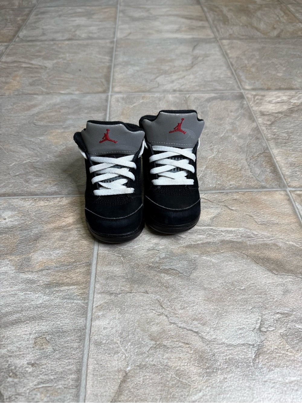 Air Jordan 5 Retro Black Metallic Reimagined TD Shoe Size 5c Black HF3977-001